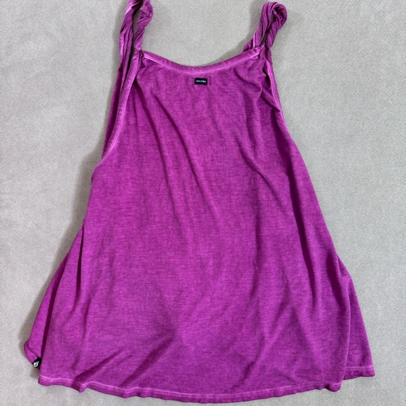 Volcom Women’s Pink Tank Top Twisted Straps Knot Optional Size L - Picture 2 of 6